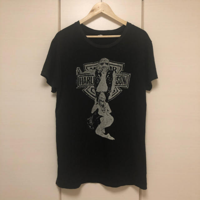 Harley Davidson(ハーレーダビッドソン)のハーレーダビッドソン Tシャツ 黒 ポルノ メンズのトップス(Tシャツ/カットソー(半袖/袖なし))の商品写真