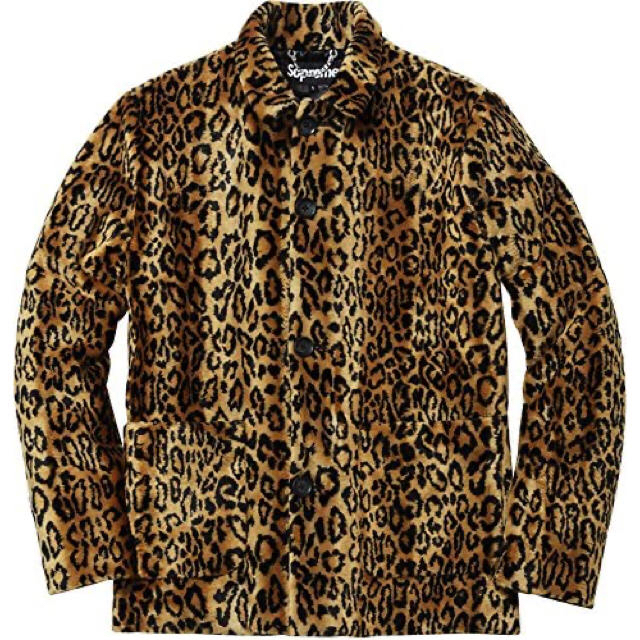 レディースsupreme faux fur leopard jacket S ファー