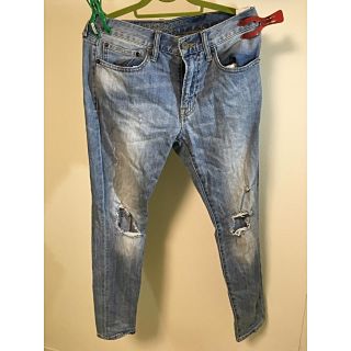 アメリカンイーグル(American Eagle)の(中古)アメリカンイーグル★スリムジーンズ★ダメージ加工★デニム★30/30(デニム/ジーンズ)