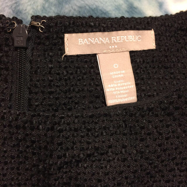 Banana Republic(バナナリパブリック)の美品 バナリパ 黒 膝丈タイトワンピース レディースのワンピース(ひざ丈ワンピース)の商品写真