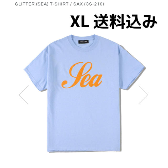 WIND AND SEA GLITTER (sea) T-SHIRT / SAX