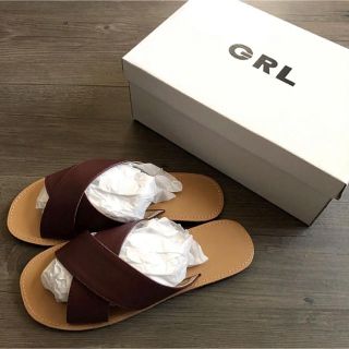 グレイル(GRL)のmoppi様専用【GRL】新品/クロスベルトデザインフラットサンダル(サンダル)