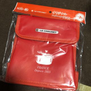 ルクルーゼ(LE CREUSET)のルクルーゼ オリジナルスクエア保冷トート 赤(弁当用品)