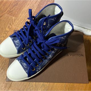 ルイヴィトン(LOUIS VUITTON)のぽにょ様専用　LOUIS VUITTON デニム スニーカー 341/2 (スニーカー)