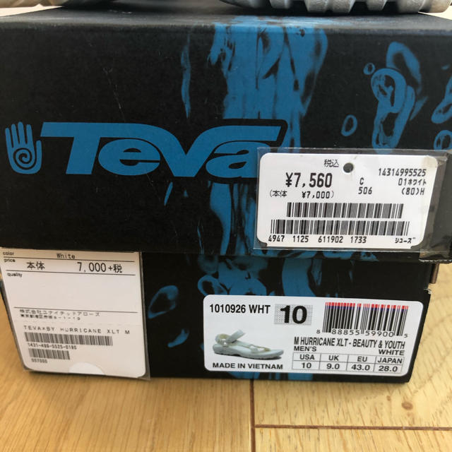 Teva(テバ)のTEVA テバ サンダル ハリケーン ユナイテッドアローズ  別注 白 28 メンズの靴/シューズ(サンダル)の商品写真