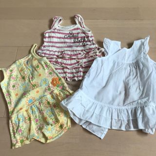 カーターズ(carter's)のロンパース女の子70 カーターズ　フーセンウサギ　コンビミニ(ロンパース)