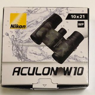 ニコン(Nikon)の新品 双眼鏡 ニコン アキュロンw10 10x21 カモフラージュ色(その他)