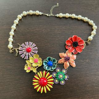 エイチアンドエム(H&M)のH&M  ZARA  パール　花　フラワー　ネックレス(ネックレス)