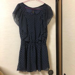 ザラ(ZARA)のドット柄チュニックブラウス 美品(チュニック)