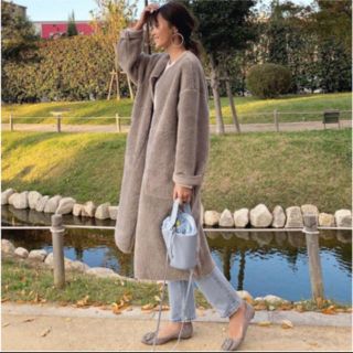 ザラ(ZARA)のZARA ボアコート(ロングコート)