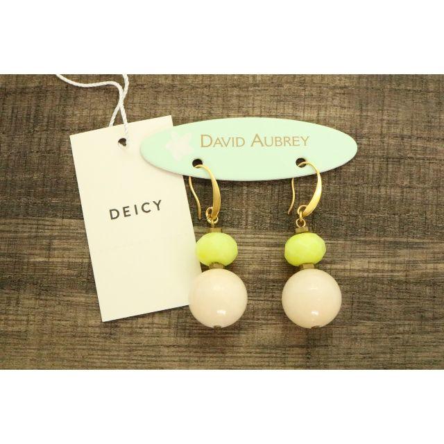 deicy(デイシー)の【U298】DEICY デイシー カラーストーン ロング ピアス イエロー 新品 レディースのアクセサリー(ピアス)の商品写真