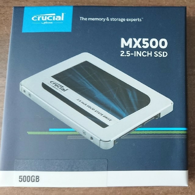 新品 SSD 500GB CT500MX500SSD1領収書付き 5年保証