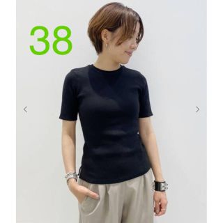 アパルトモンドゥーズィエムクラス(L'Appartement DEUXIEME CLASSE)の19時まで値下げ【GOOD GRIEF/グッドグリーフ】Rib Tee 黒38(Tシャツ(半袖/袖なし))