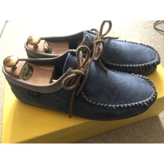 パラブーツ(Paraboot)のパラブーツ（Paraboot）　デニム生地モカシン　サイズ7.5(スリッポン/モカシン)