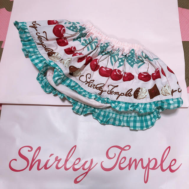 Shirley Temple(シャーリーテンプル)のシャーリーテンプル♡チェリーチョコスカパン70〜90 キッズ/ベビー/マタニティのキッズ服女の子用(90cm~)(スカート)の商品写真