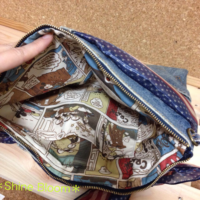 ハンドメイド⭐️リーバイスデニムクラッチ レディースのバッグ(ショルダーバッグ)の商品写真