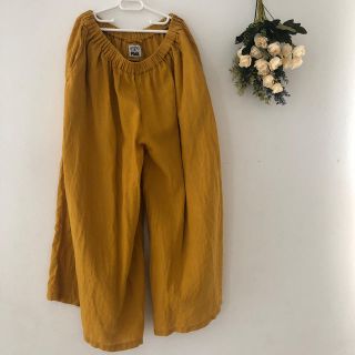 タグ付き　POOL いろいろの服 ワイドパンツ リネン　ベージュ