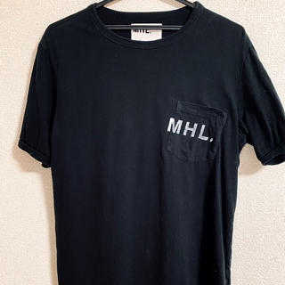 マーガレットハウエル(MARGARET HOWELL)のMHL シャツ　黒　サイズL 男女兼用可　マーガレットハウエル(Tシャツ/カットソー(半袖/袖なし))
