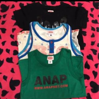 アナップキッズ(ANAP Kids)のANAP kids Tシャツ&タンクトップ110 3点set(Tシャツ/カットソー)