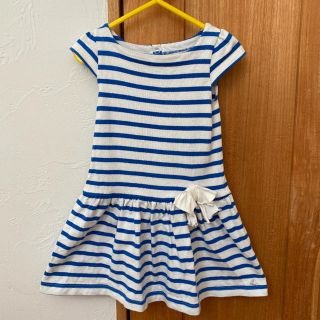 プチバトー(PETIT BATEAU)のプチバトー　ボーダーワンピース　104センチ(ワンピース)