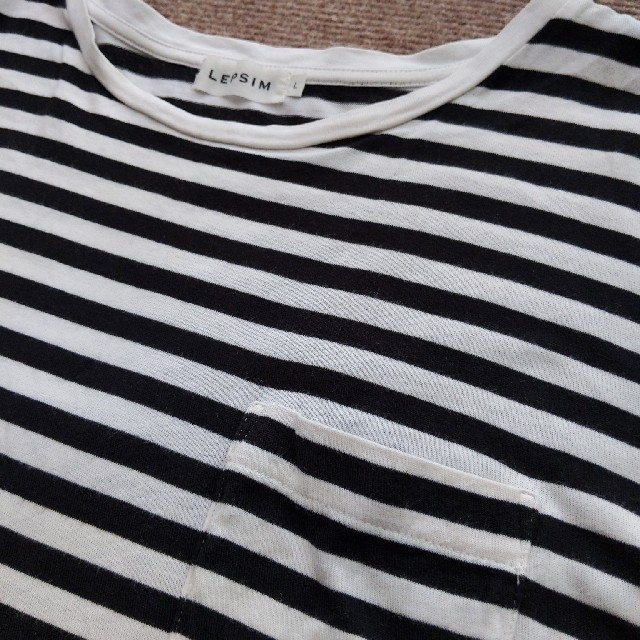 LEPSIM(レプシィム)のLEPSIM　レプシムのポケット付きボーダーTシャツ レディースのトップス(Tシャツ(半袖/袖なし))の商品写真