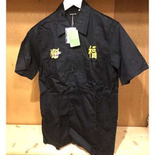 フリークスストア(FREAK'S STORE)の新品　FREAK'S STORE  ベトシャツ　半袖シャツ　ブラック　M(シャツ)