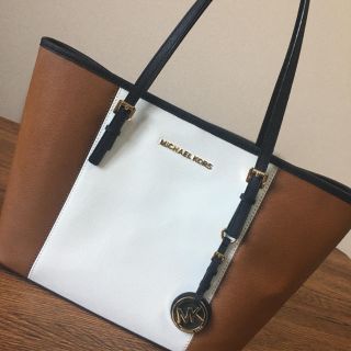 MICHEALKORS マイケルコース バイカラー トートバッグ