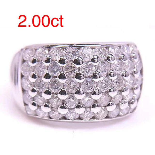 ダイヤ  ダイヤモンド2.00ct リング　指輪　Pt900