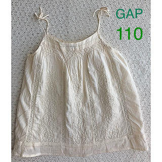 ギャップ(GAP)のGAP  刺繍　と　レース　白いキャミチュニック 110(Tシャツ/カットソー)
