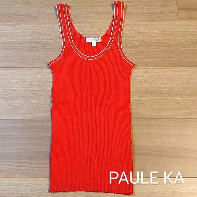 PAULE KA(ポールカ)のPAULE KA　リブニットタンクトップ レディースのトップス(ニット/セーター)の商品写真