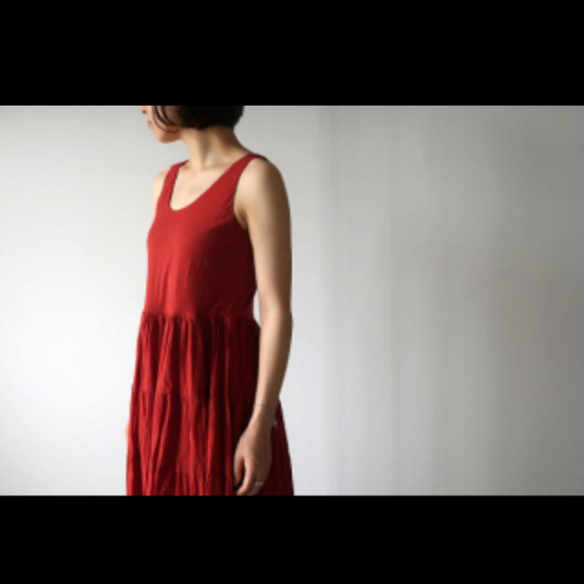 BEAMS(ビームス)のMARIHA ご専用　草原の虹のドレス　ガーネット　赤 レディースのワンピース(ロングワンピース/マキシワンピース)の商品写真