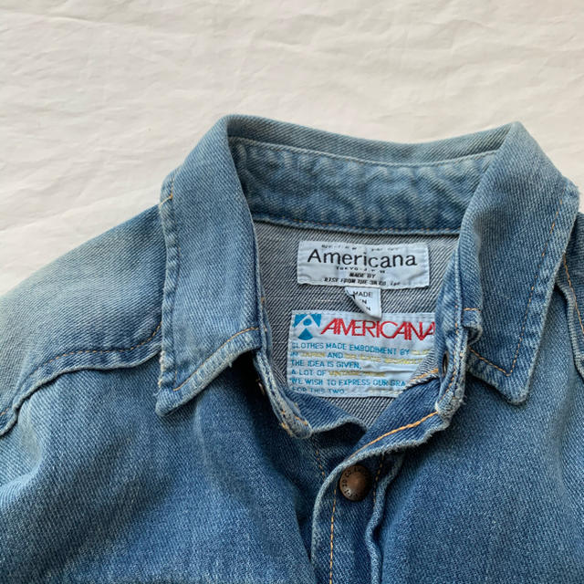 AMERICANA(アメリカーナ)のAmerican アメリカーナ　デニムシャツ　ジャケット レディースのトップス(シャツ/ブラウス(長袖/七分))の商品写真