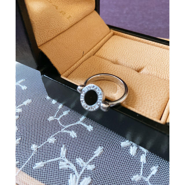 BVLGARI(ブルガリ)の美品 ブルガリ オニキス ダイヤモンド リング 51号 レディースのアクセサリー(リング(指輪))の商品写真