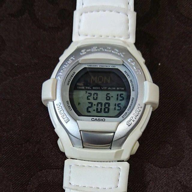 【予備ベルト付】G-SHOCK 白G-COOL