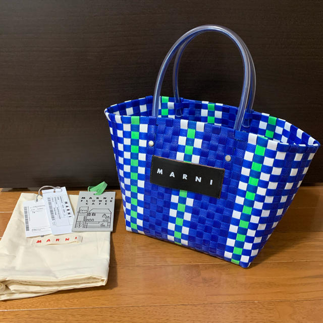 MARNI マルニ カゴバッグ ミニ ブルー | www.prakashferrous.com