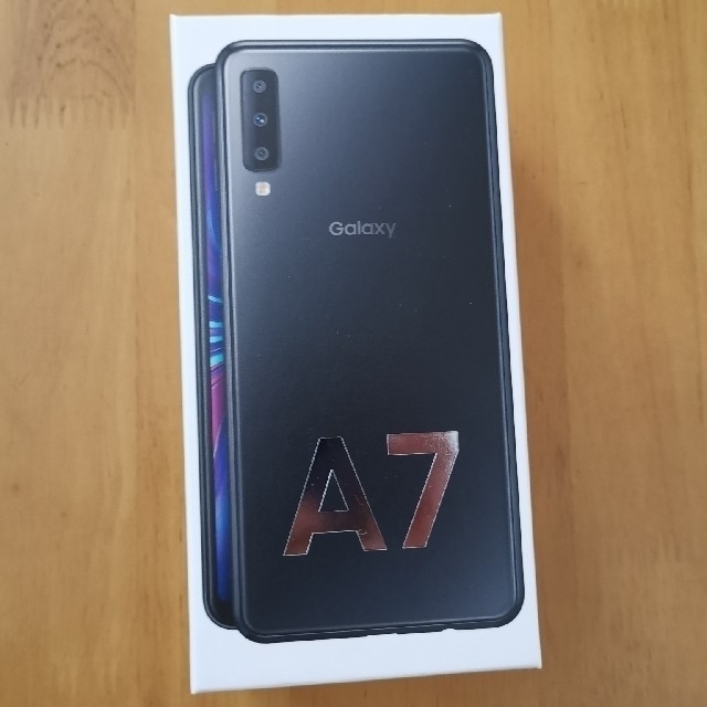 【新品未開封】Galaxy A7 BLACK 本体 SIMフリースマホ/家電/カメラ