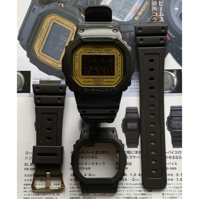 不明メーカーG-SHOCK DW-5600NU-9JR ナノ・ユニバース 新品ベルベゼ付