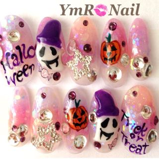 アクリルベース*ハロウィンネイル♡3D