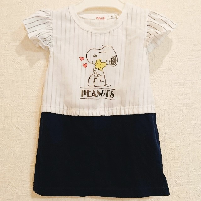 95cm☆スヌーピー☆ワンピース キッズ/ベビー/マタニティのキッズ服女の子用(90cm~)(ワンピース)の商品写真