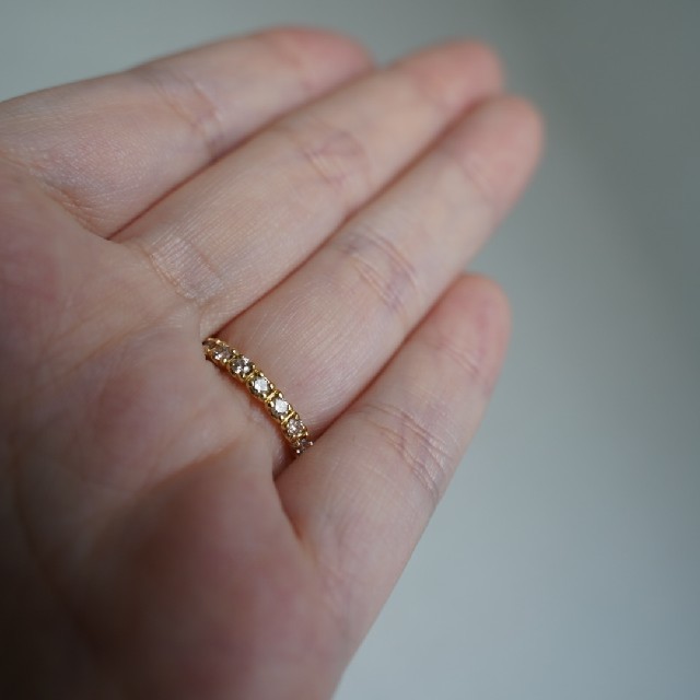 セール！指輪　9号　k18 0.8カラット フルエタニティリング　18金　ダイヤ レディースのアクセサリー(リング(指輪))の商品写真