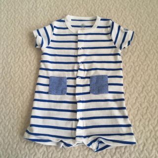 プチバトー(PETIT BATEAU)のこっぺ様　プチバトー  半袖　ロンパース (ロンパース)