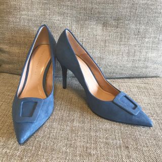 ザラ(ZARA)の【ZARA 】ブルー　パンプス(ハイヒール/パンプス)