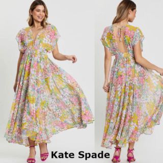 ケイトスペードニューヨーク(kate spade new york)のフローラルドットカバーアップドレス(ロングワンピース/マキシワンピース)