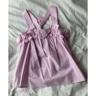 ザラキッズ(ZARA KIDS)の新品　ZARA girls 140 キャミソール シャツ　ブラウス(ブラウス)