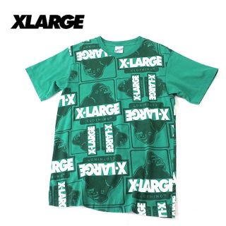 エクストララージ(XLARGE)のX-LARGE エックスラージ　ロゴ×総柄 Tシャツ(Tシャツ/カットソー(半袖/袖なし))