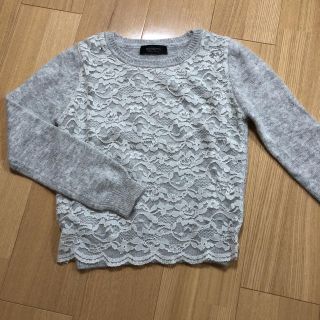 ジャスグリッティー(JUSGLITTY)のジャスグリッティー　前身レースアンゴラプルオーバー(ニット/セーター)