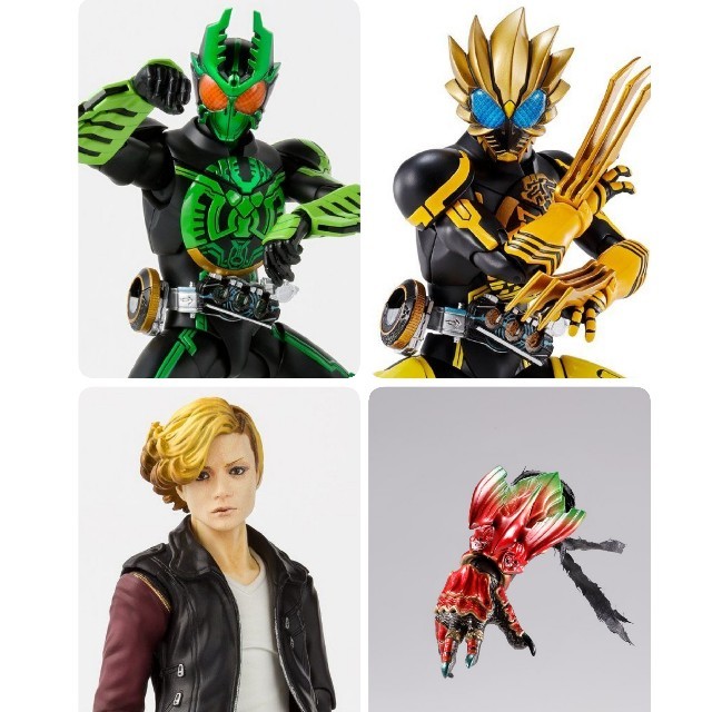 SHフィギュアーツ、真骨彫仮面ライダーオーズラトラータ、ガタキリバ、アンクセッ10500アンク怪人態