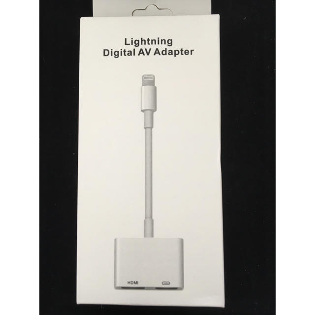 新品iPhone HDMI変換ケーブル★ライトニングアダプター★高解像度切替器  スマホ/家電/カメラのテレビ/映像機器(映像用ケーブル)の商品写真