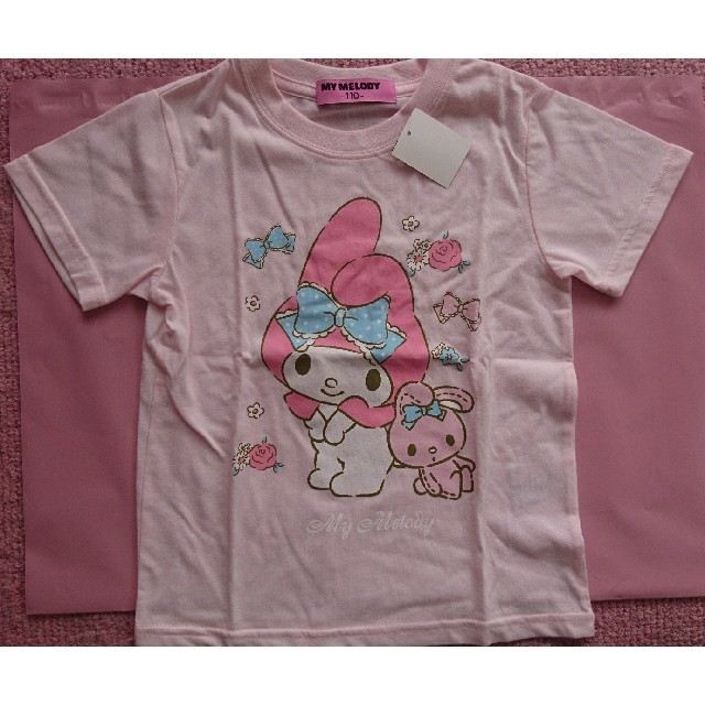 サンリオ(サンリオ)のマイメロディTシャツ110㎝(新品) キッズ/ベビー/マタニティのキッズ服女の子用(90cm~)(Tシャツ/カットソー)の商品写真