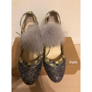 ペピータドロ(PEPITA D'ORO)のPepita D’oro  パンプス　ファー付き(ハイヒール/パンプス)